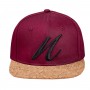 Snapback corcho burgundy