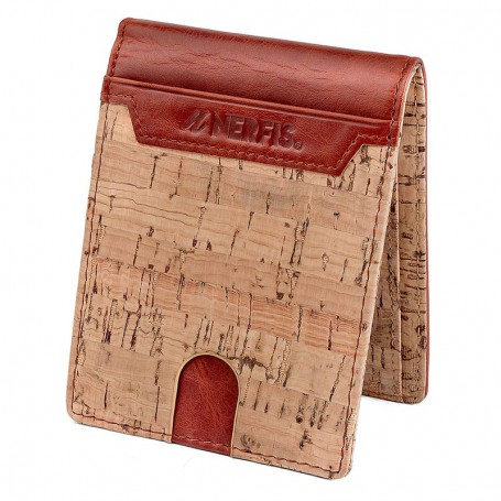 Billetera Nerfis corcho brown