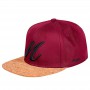 Snapback Nerfis corcho burgundy